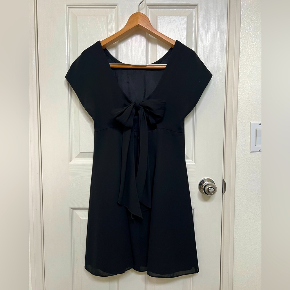 Vintage Thrifted Sweet Bow Back Mini Dress